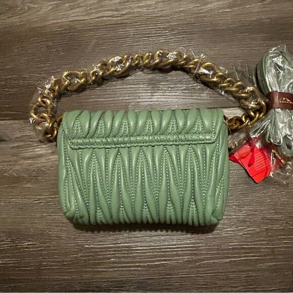 Montana West Quilted Handbag for Women Crossbody with Gold Chain - Picture 6 of 9